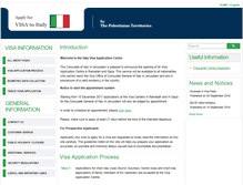 Tablet Screenshot of italyvisa-palestineterritory.com